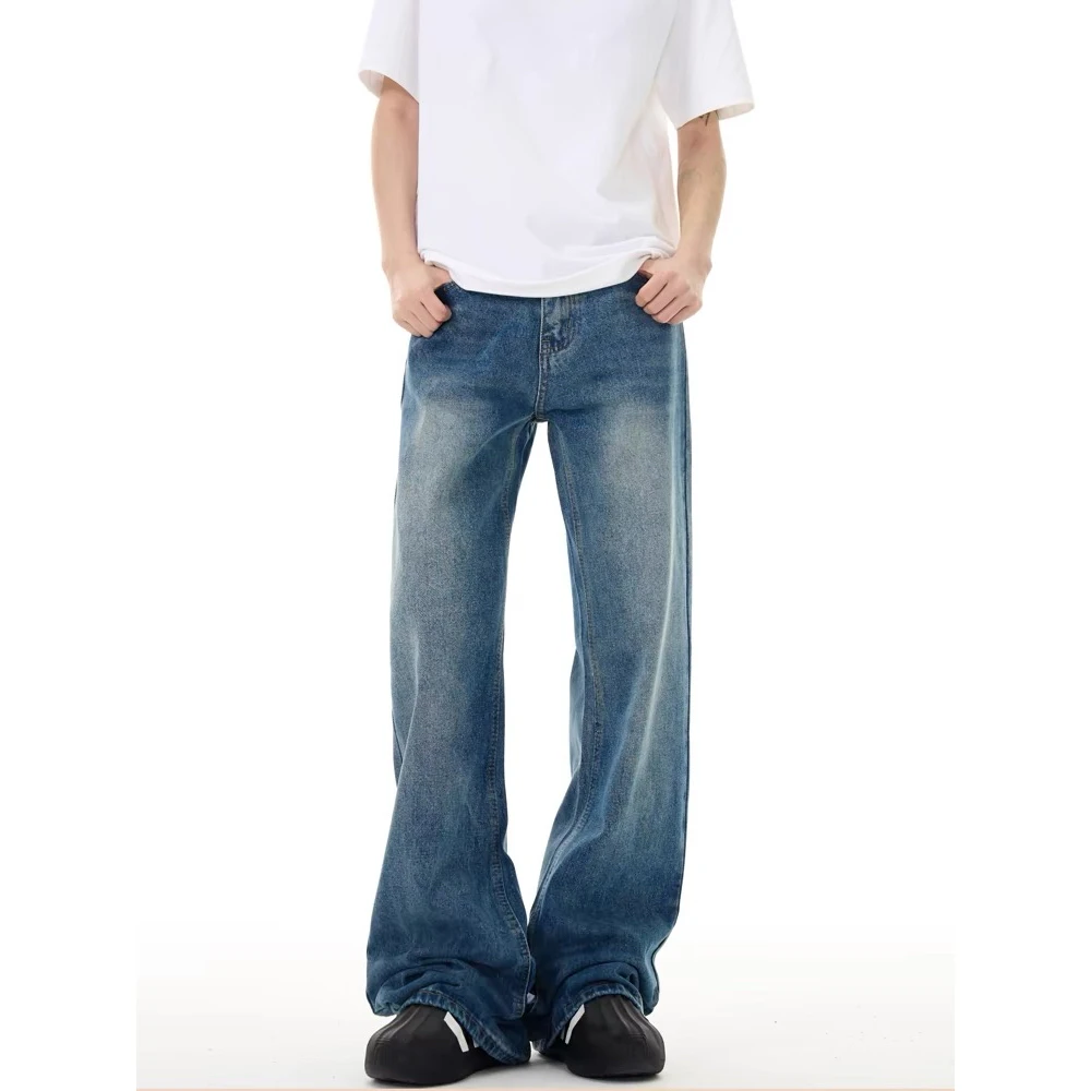 

Ретро-джинсы в американском стиле, свободные, прямые, широкие, повседневные, базовые, для мужчин и женщин, из прочного хлопка и полиэстера...