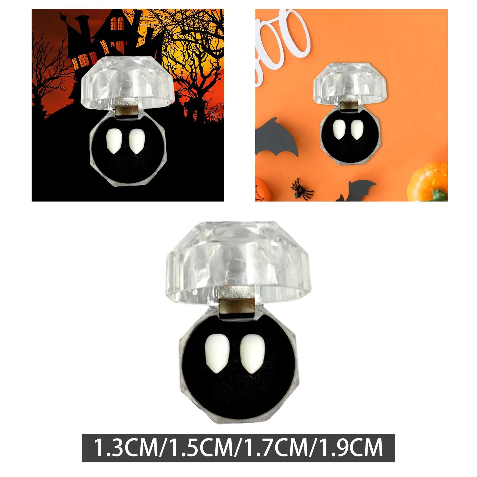 Fake Teeth Fangs Prop Decoration Party Favors Cosplay Makeup Easter False Teeth