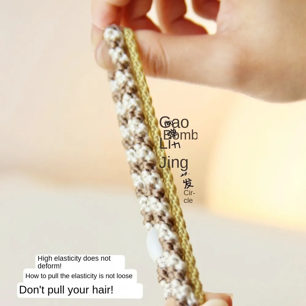 12 шт./компл., набор красочных веревок для волос, высококачественные резинки для волос, держатели для хвоста, нейлоновые аксессуары для волос, эластичная резинка для вечеринки