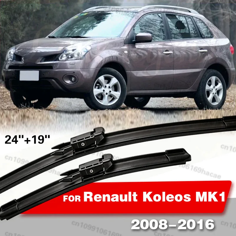 

Щетки стеклоочистителя для Renault Koleos MK1 2008-2016, передние, 24+19 дюймов