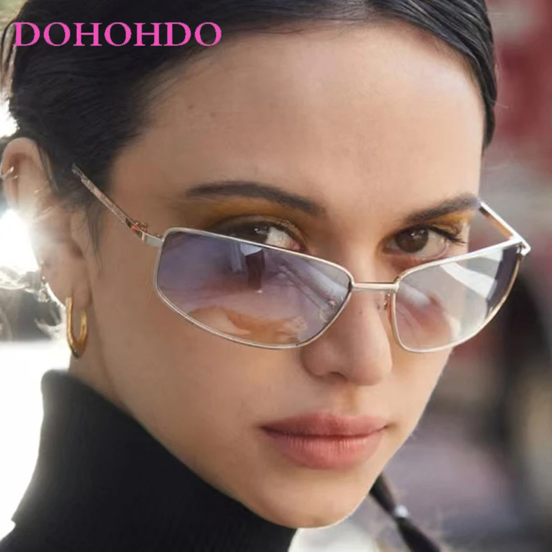 

Luxury Trendy Metal Punk Women Sunglasses Brand Designer Futuristic Men Sunglass Outdoor Sports Windproof Goggles Lentes UV400