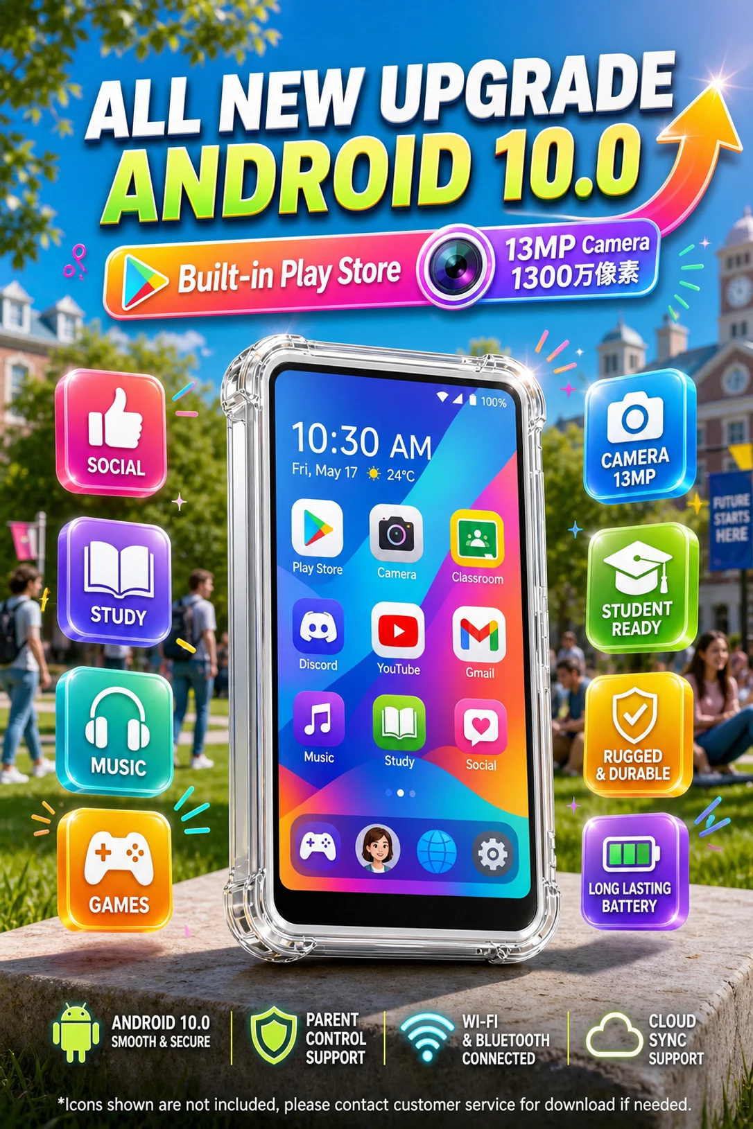 Famue MP4 MP5 Player für Studenten WiFi Bluetooth Video E-Book Kamera PMP Tragbarer Mediaplayer Touchscreen Musikplayer Gerät – Detail 2