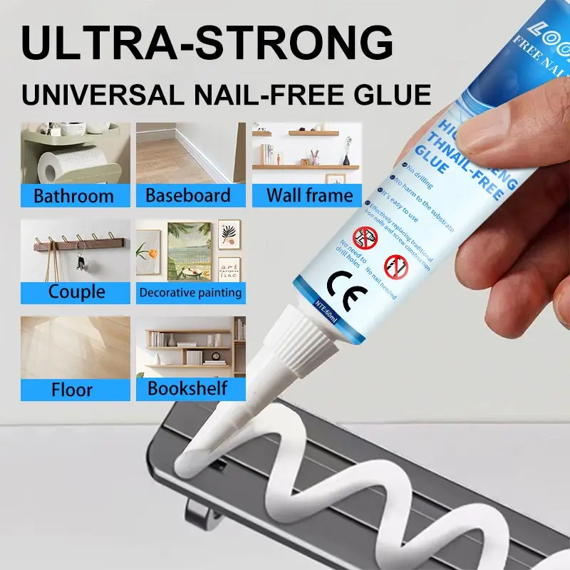 

All-purpose Sealant Glue Quick Drying Ultra-Strong Fix Sealer Nail-free Adhesive Glass Tile Metal Ceramic Universal Bonding