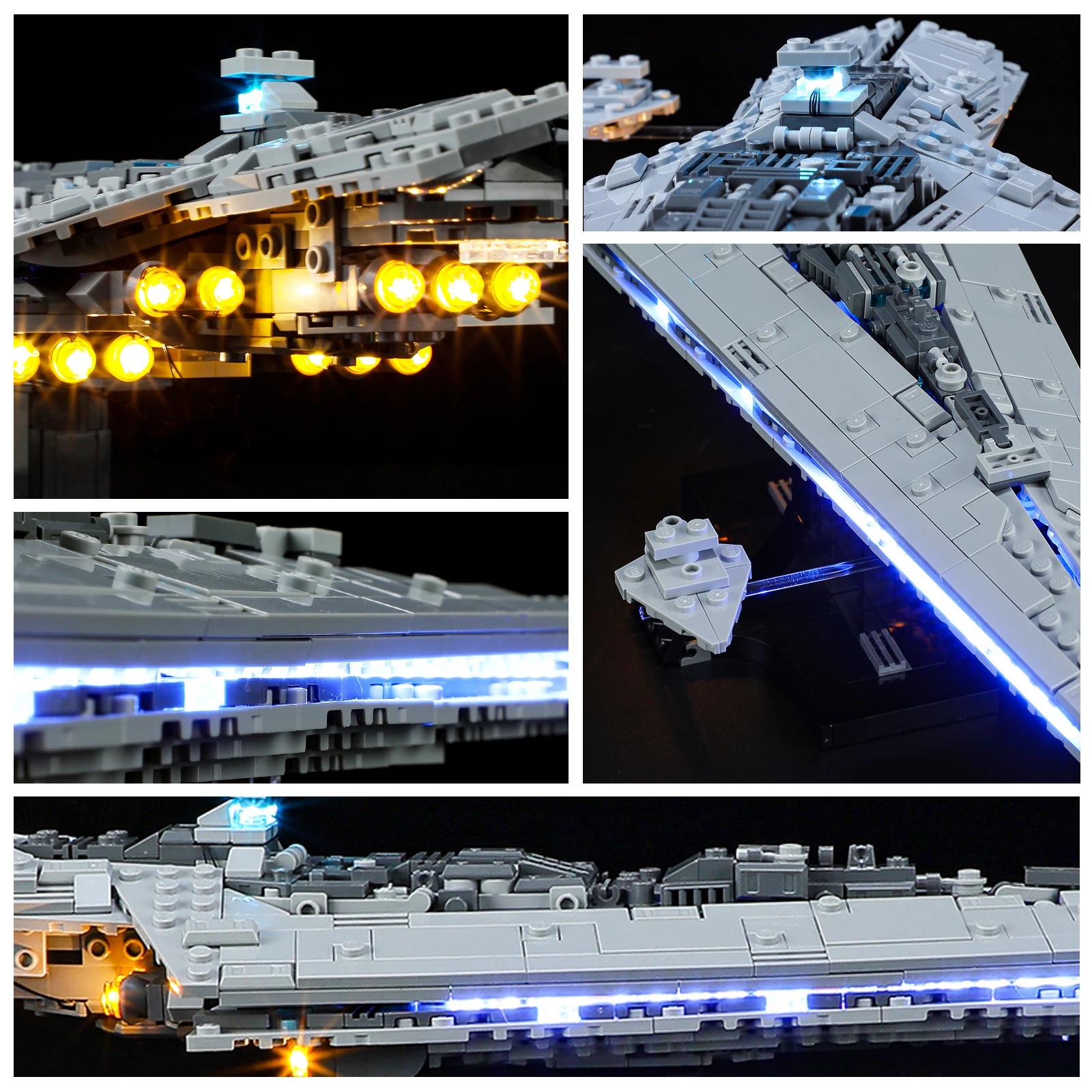 Joy Mags Led Light Kit Voor 75356 Executeur Super Star Destroyer Blokken Set (Exclusief Het Model) Stenen Speelgoed Voor Kinderen