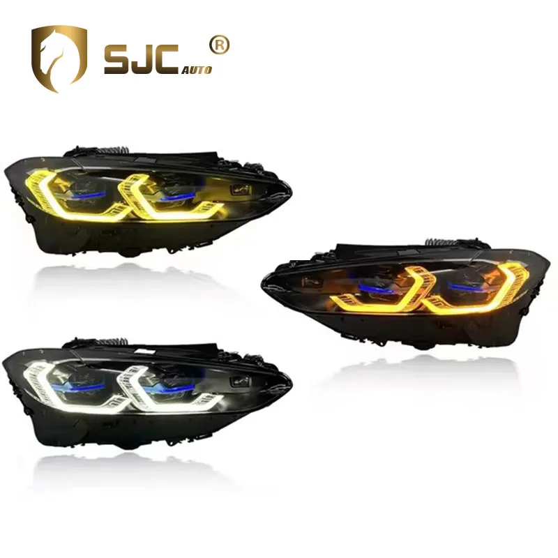 Auto Car Parts Custom Tri-Color For BMW 4 Series G22 G82 Headlight 21-24 Yellow White Amber Switch Turn Signal Lamps