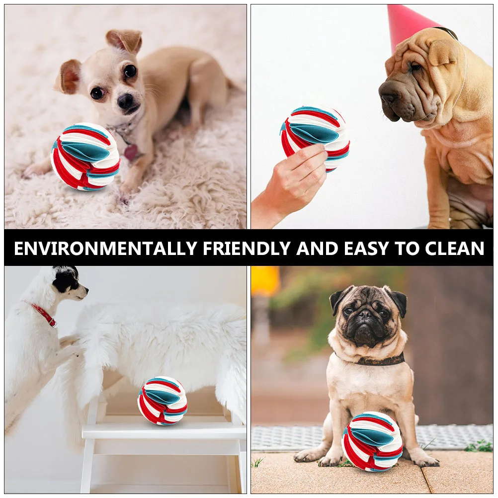 

Pet Dog Sniff Felt Sniffing Ball Slow Feeder Interactive Puzzle Game For Dogs Pet Training Leak Food Plaything Pets Supply
