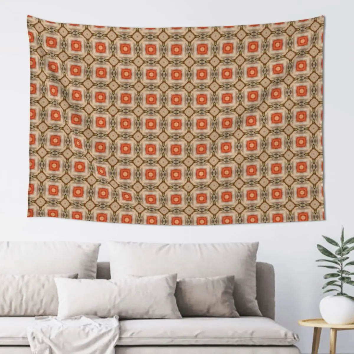 

Mosaic ~ Terra- Fish, Salmon, Seaweed Tapestry Decoration For Bedroom Decoration For Rooms Carpet On The Wall Tapestry