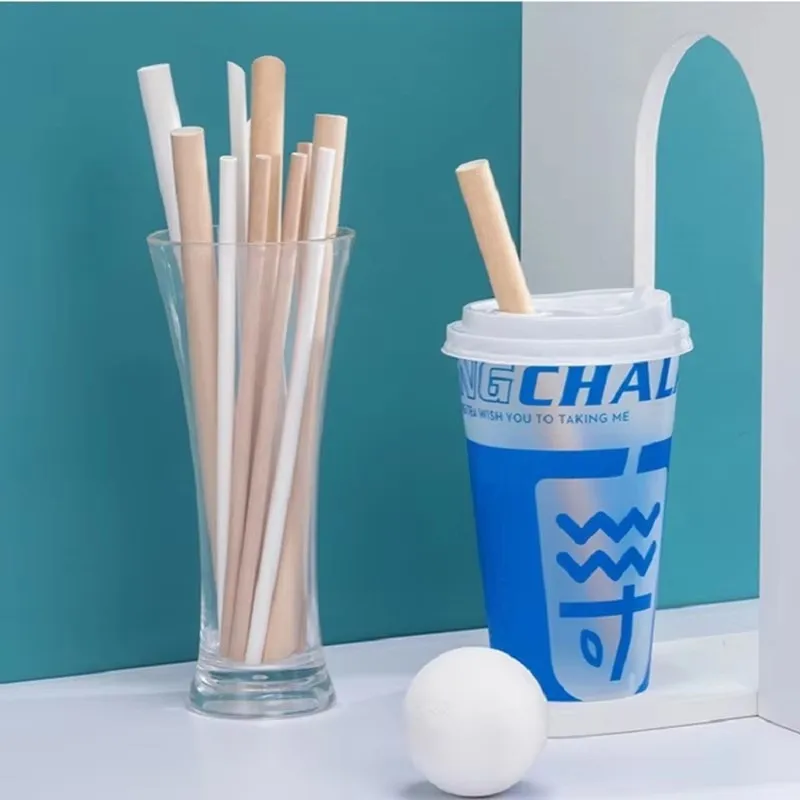 

1000pcs Dia 6mm Disposable Paper Drinking Straws Birthday Party Supplies Natural Eco Friendly Biodegradable Drinking Outdoor