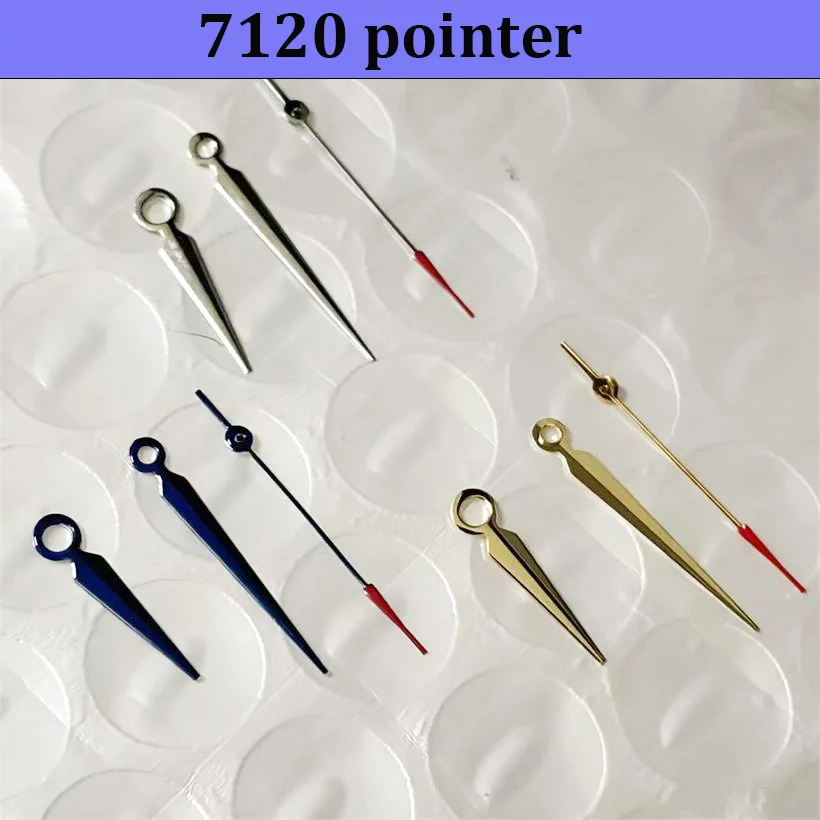 Watch Pointer Suitable for 7120 Movement Watch Repair Parts Hour Minute and Seconds Hands Three-Needle Watch Accessories
