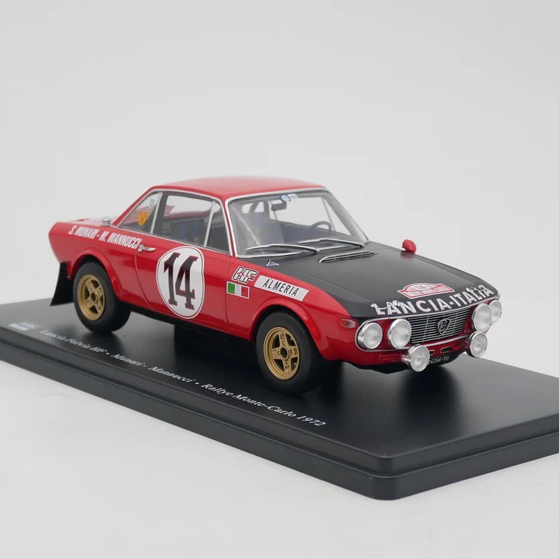 Ixo Maßstab 1:24, Druckguss-Legierung, Lancia Fulvia HF WRC 1972, Spielzeugautos, Modell, Klassiker, Geschenke für Erwachsene, Sammlung, Souvenir, statische Anzeige