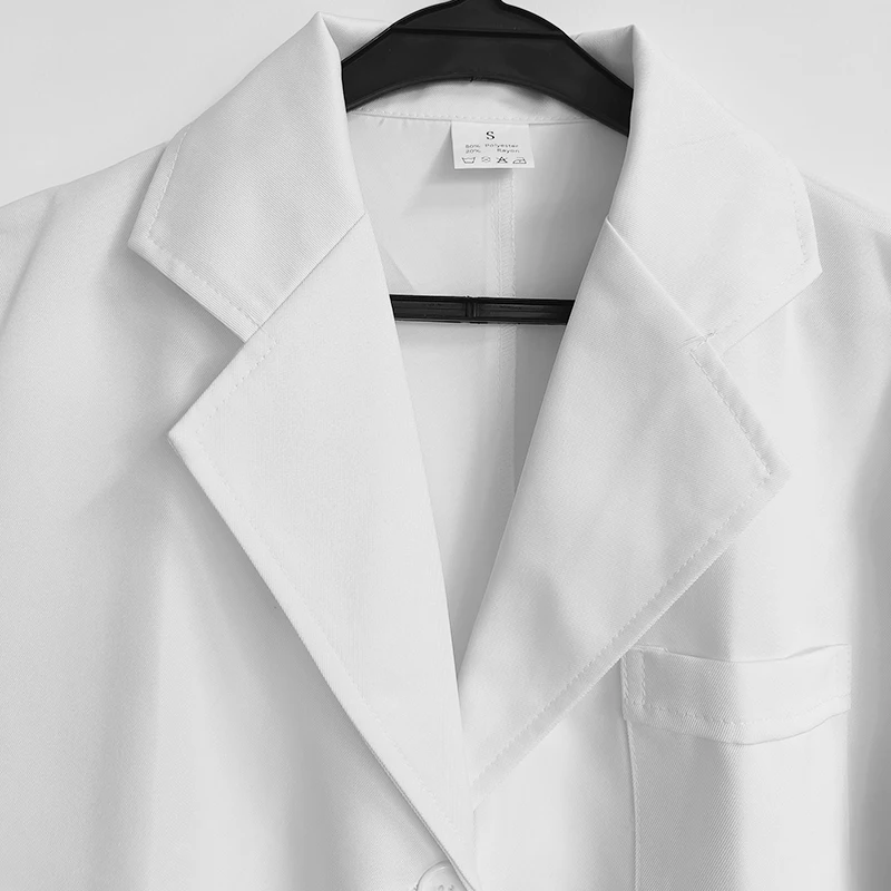 할로윈 코스프레 간호사 작업복 긴 소매 전문가 건강 관리 실험실 코트 여성 남성 의사 작업 가운