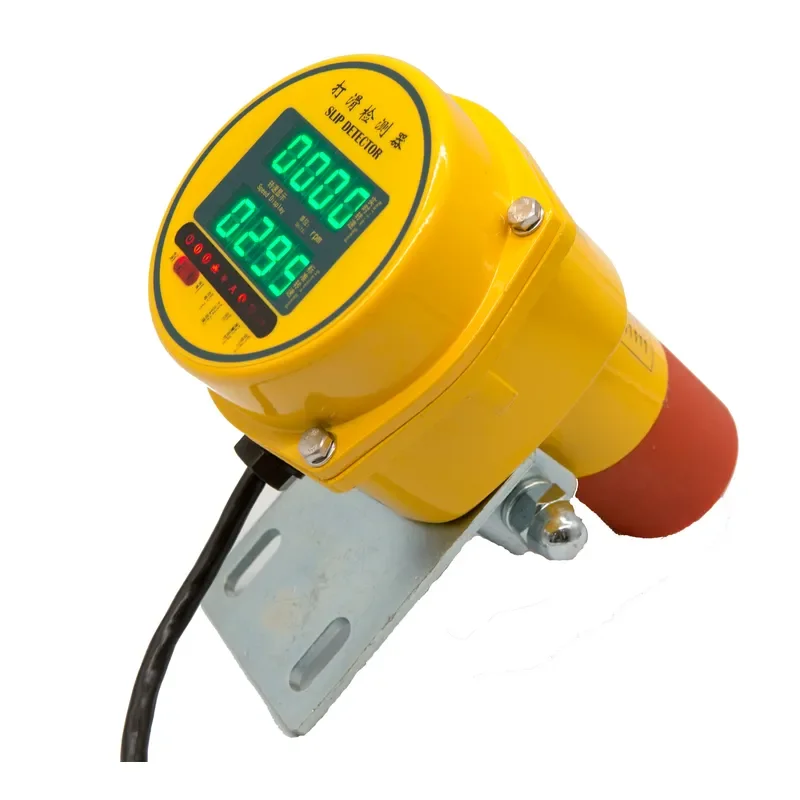 Non-Contact Smart Industrial Conveyor Belt Speed Sensor Slip Detector Digital Display IP67 CE ISO Certified Aluminum Alloy