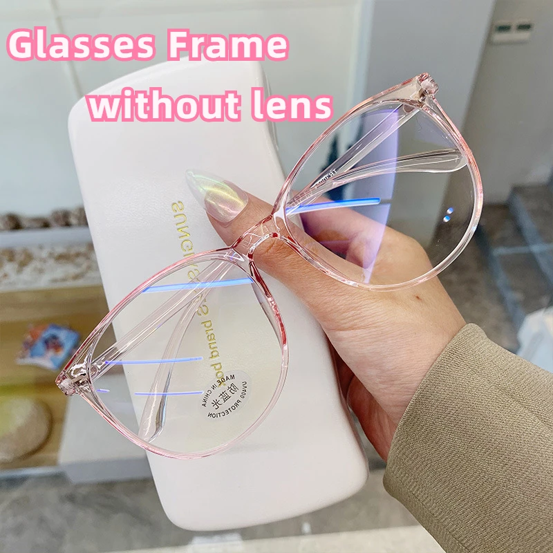 Glasses Women Colorful Frame Full Rim Transparent Computer Glasses Frame Women Men Anti Blue Light Eyewear Anti-blue Light