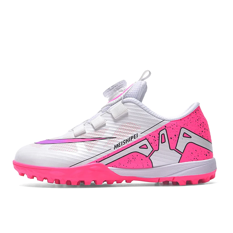 

Original Men Soccer Shoes Grass Indoor Women Football Field Boots Sports Professional Sneakers Rotary Buckle Seamless
