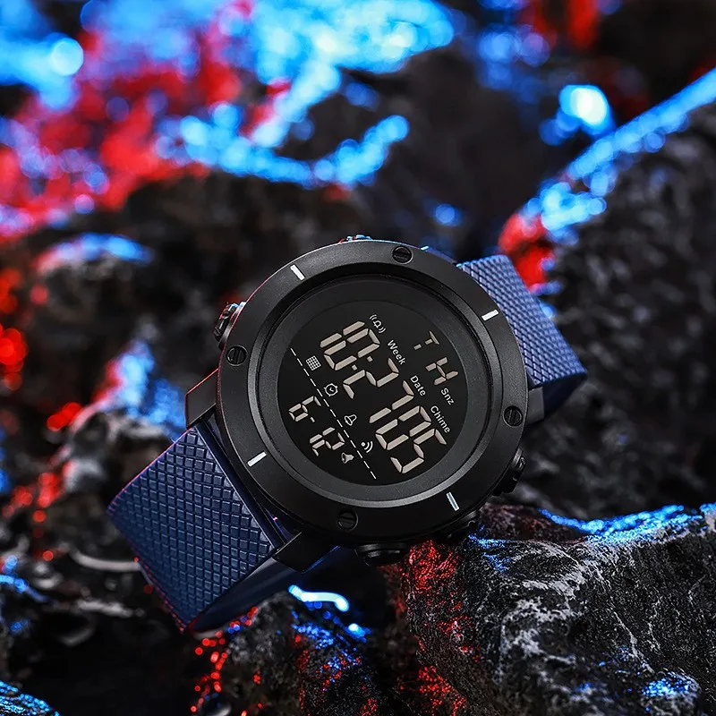 Men's and women's large dial multifunctional electronic watch, outdoor sports couple watch