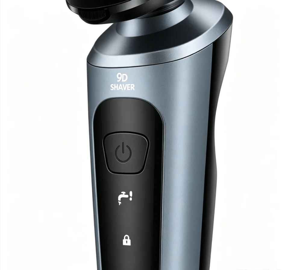 Waterproof Electric Shaver,HTMCK Wet & Dry Shaving, USB Charging, Portable for Travel, Business Trip & Daily Home Use