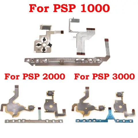 Replacement For PSP 1000 2000 3000 Left Right Buttons Function Start Home Volume PCB Keypad L R Flex Cable Repair Parts