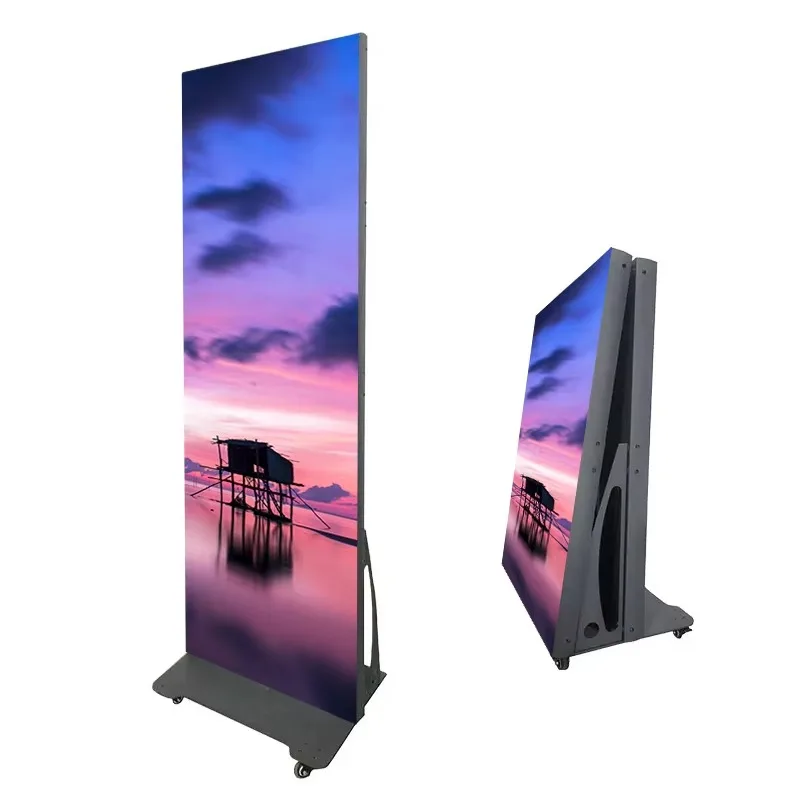 Custom can be used as a mobile LED screen, high-definition indoor P2.5 LED poster advertising display for shopping malls
