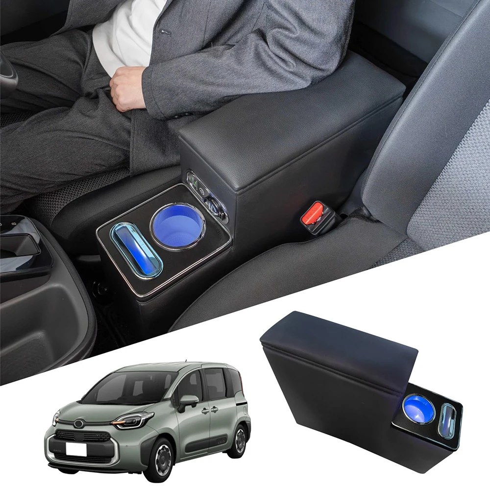 For Sienta 170 10 15 Series Armrest Console Box Center Console Storage Organizer Car Interior Accessories