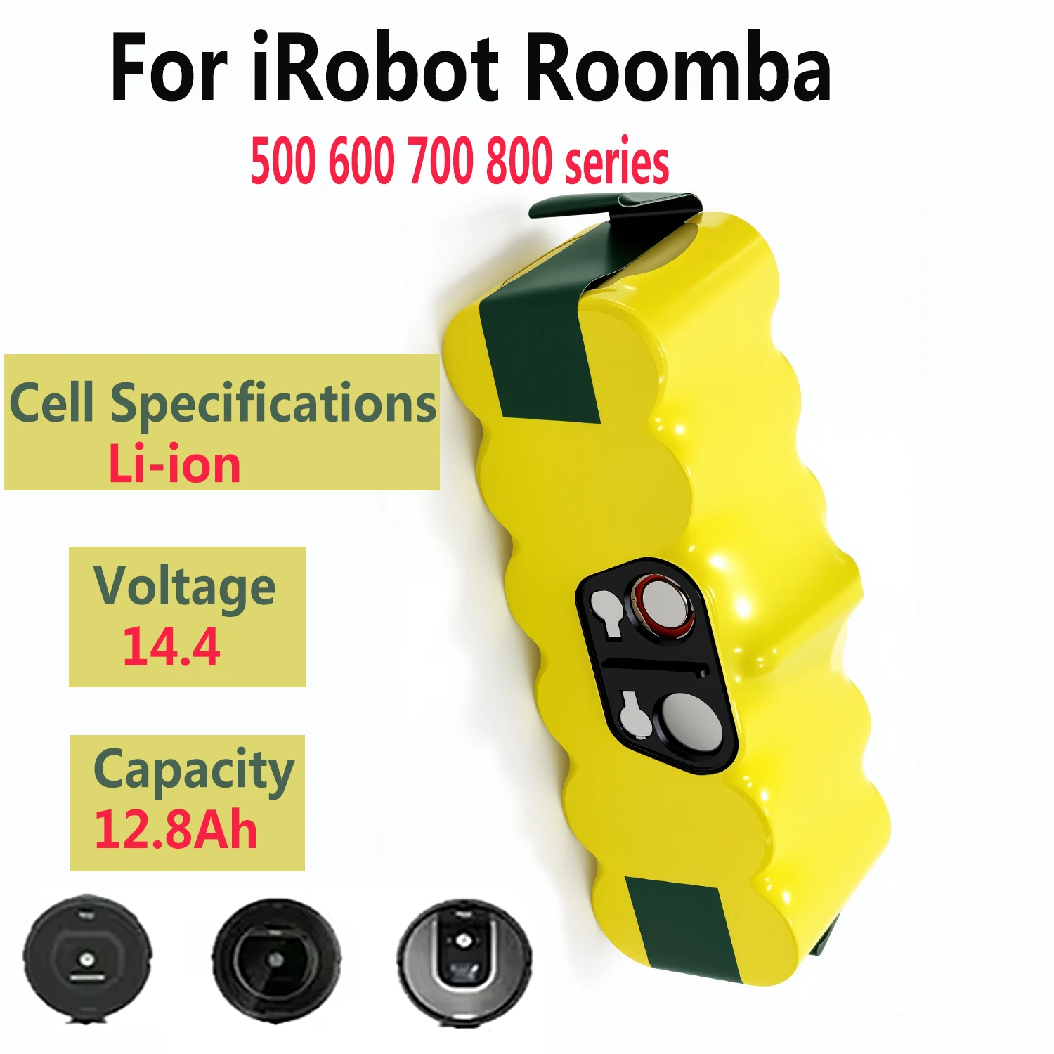 

Высокоэффективная батарея 14,4 В для пылесоса iRobot Roomba, совместимая с электрической подметальной машиной 870 654 581