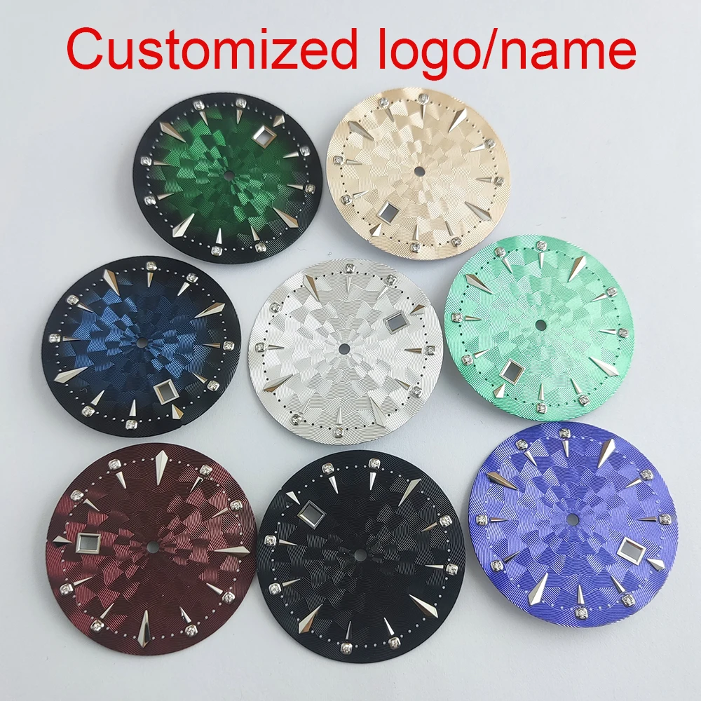 Customized logo NH35 Dial 35mm dial Cocktail Dial Modified Watch accessories for NH35 automatic movement Watch replacement parts