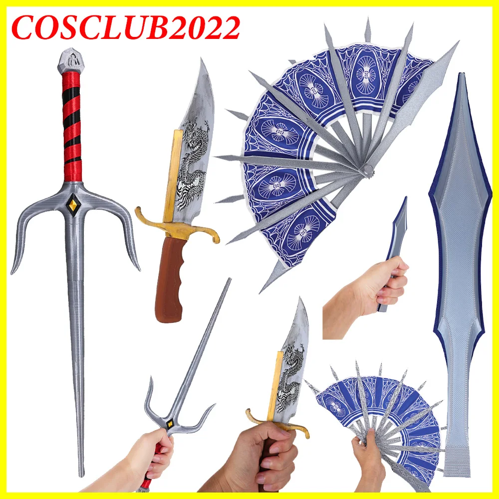 

Китаи Косплей Вентилятор Вилка Оружие Кано Пониард Нож Милена Кинджаллы Игра Mortal Cos Kombat Реквизит Аксессуары для костюмов на Хэллоуин