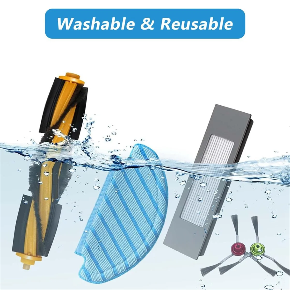 ใหม่สําหรับ T8, T8 +, T8 , T8MAX, N8, N8 +, N8 Pro, N8 Pro +, T9, T9 + 950 920 หลักแปรงด้านข้าง Mops