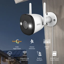 IMOU Bullet 2E 4MP Vollfarb-Nachtsichtkamera WiFi Außenkamera IP67 Wasserdicht Home Security Menschliche Erkennung IP-Kamera