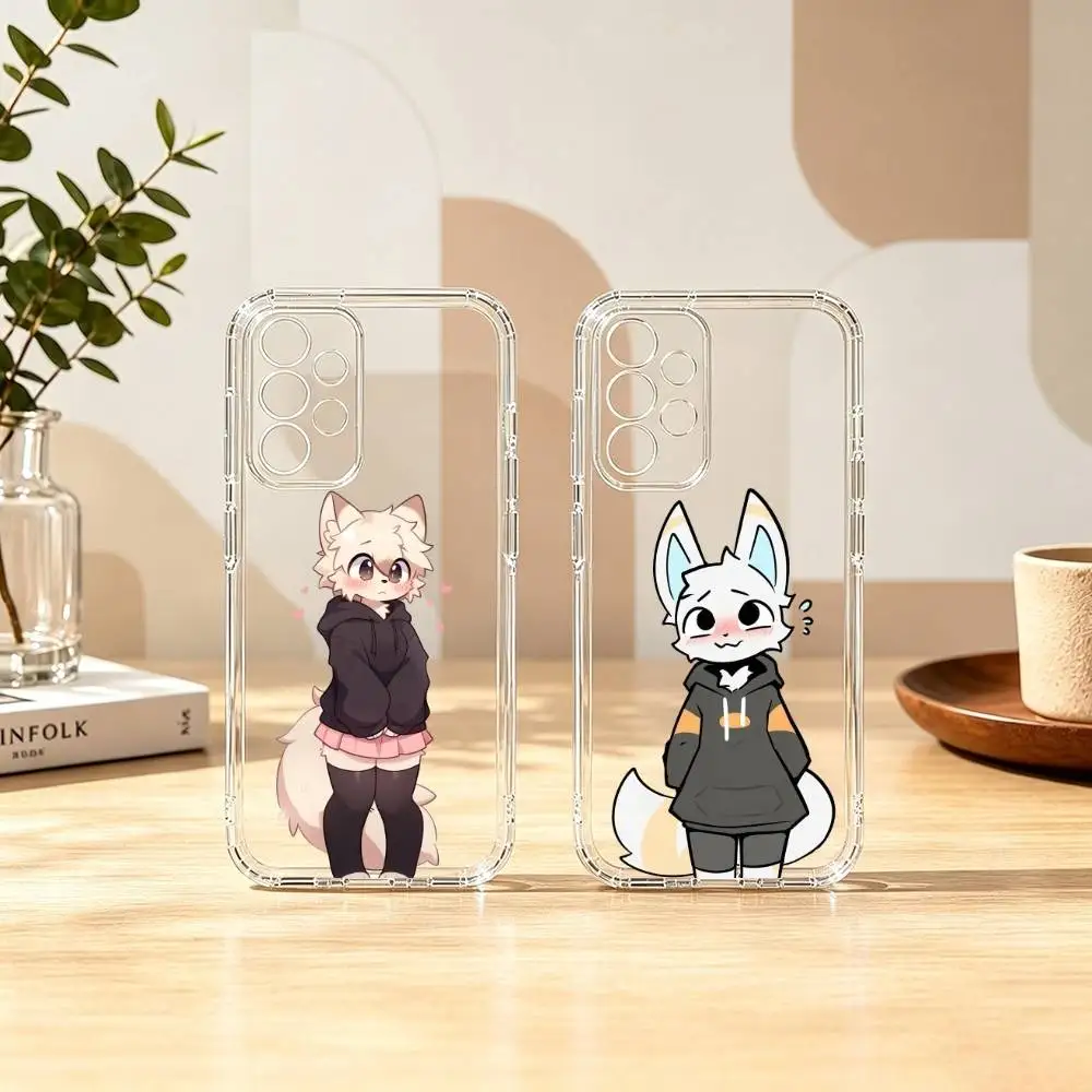 Furry Cute Art B-Boykisser  Phone Case For Samsung S25,S24,S21,S22,S23,S30,Ultra,S20,Plus,Fe Transparent Cover