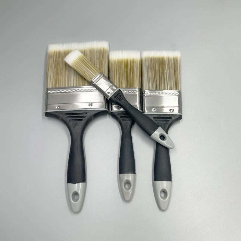 For Small Hollow Chemical Fiber Wool PP + TPR Handle Paint Brush Set, Comfortable Grip