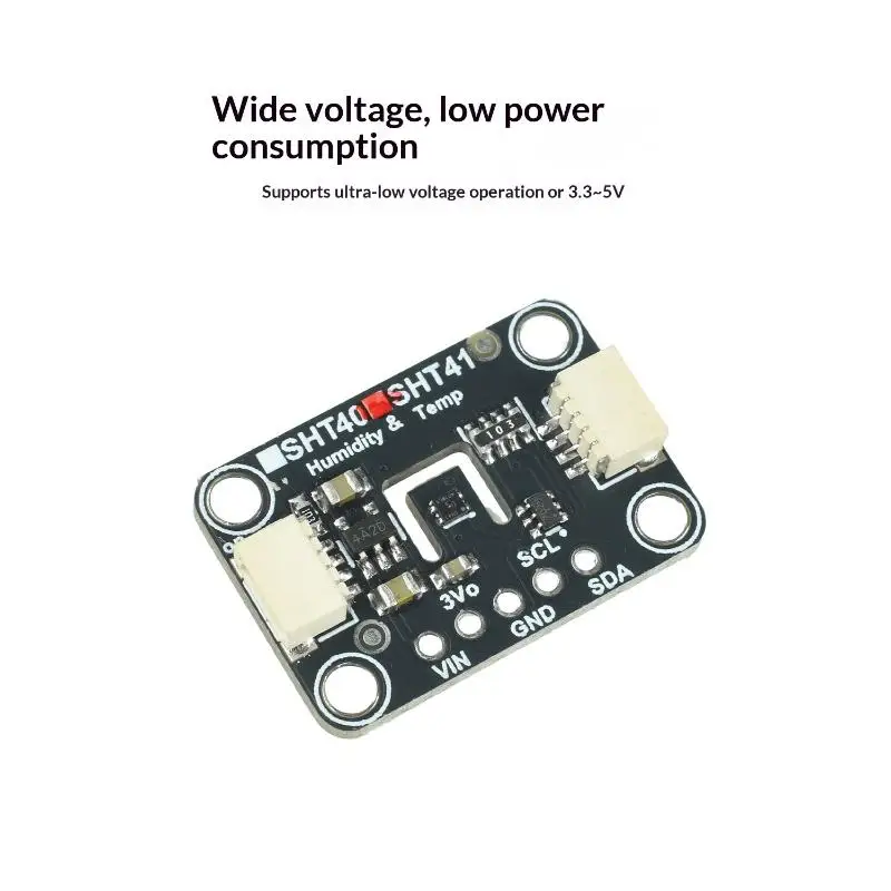SHT45 High Accuracy Temperature Humidity Sensor Module Stemma QT Qwiic Plug Play Smart Home Climate Control Module