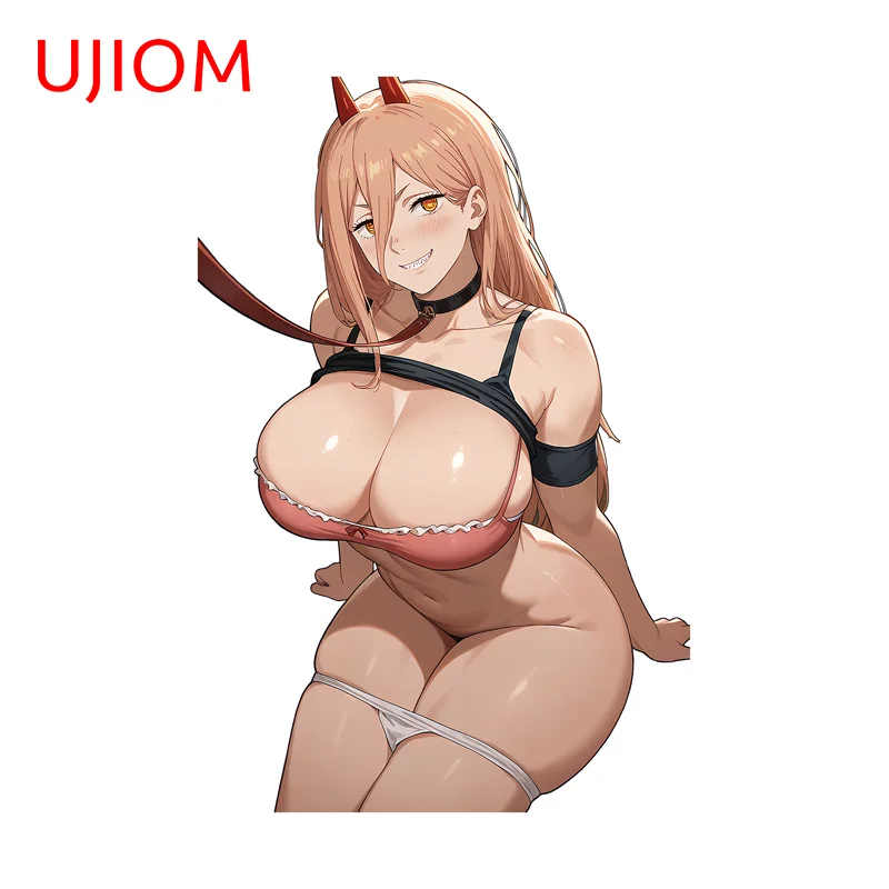 UJIOM Alluring Binding Big Chest Power Wall Sticker Fashion Eye Catching Unique Graphics Decal Kitchen Cupboard Decoration