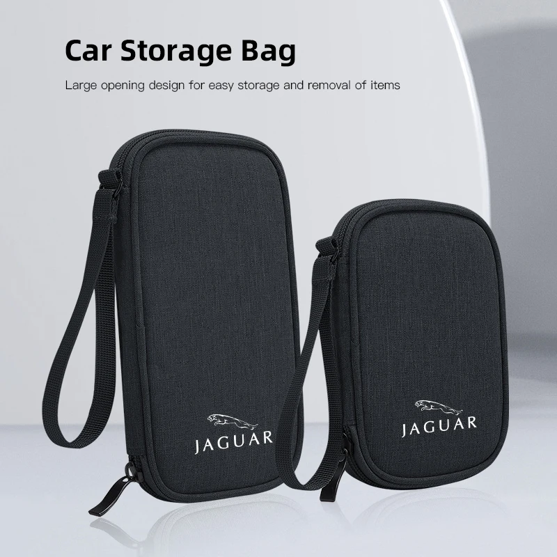 Charger Data Cable USB Zipper Storage Bag Accessories For Jaguar XE XF XJ F-Type F-Pace XKR XEL XFL S F XK XJL XJ6 XJS E-Pace