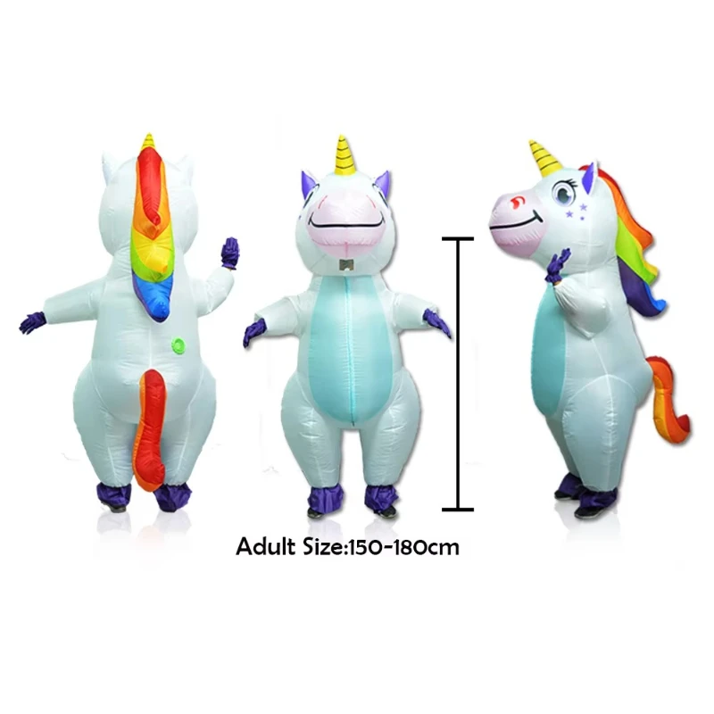 

Hot-selling Custom Unicorn Polyester Fabric Inflatable Cosplay Easter Mascot Costume