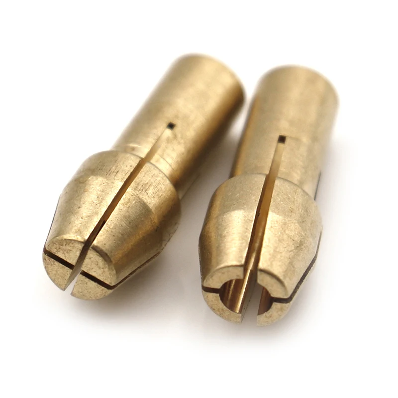 [New] New NEW 10Pcs brass drill chuck collet bits 0.5-3.2mm 4.8mm shank for rotary tool