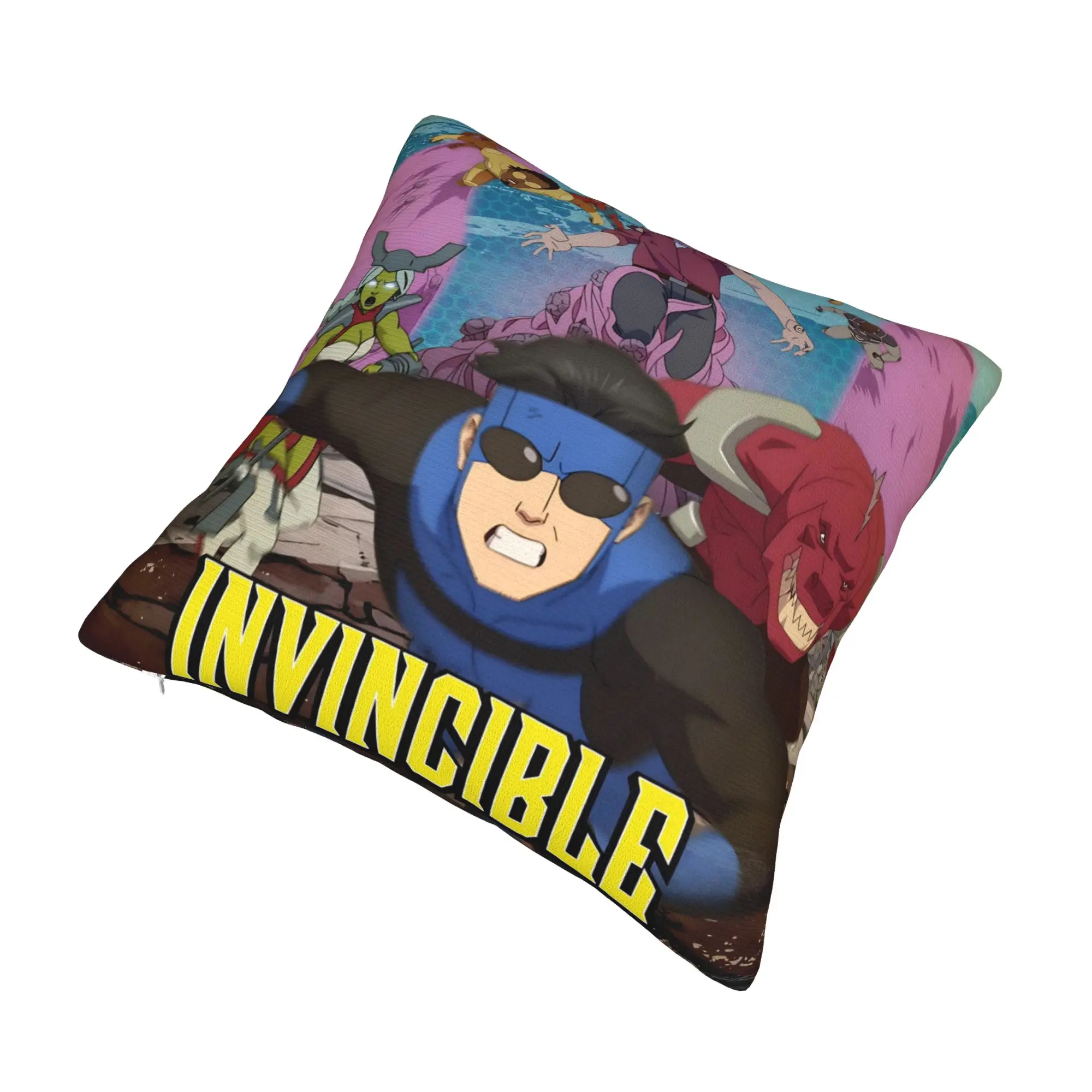 Decorative Pillow Cover Invincibles Comic Merch Sofa  Throw Pillow Case Cover Zippered Multi-Size