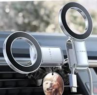 LISEN Fits MagSafe Car Mount - [30 Super Magnets] Magnetic Car Phone Mount, Air Vent Cell Phone Holder Clip for All Phones
