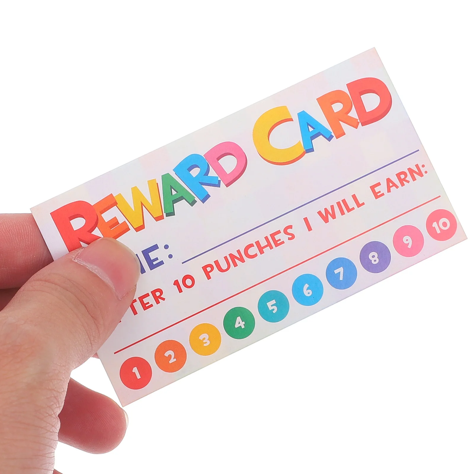 

300Pcs Cartoon Reward Punch Cards Encouragement Incentive Teaching Tools School Classroom Motivational Cards Reward Card
