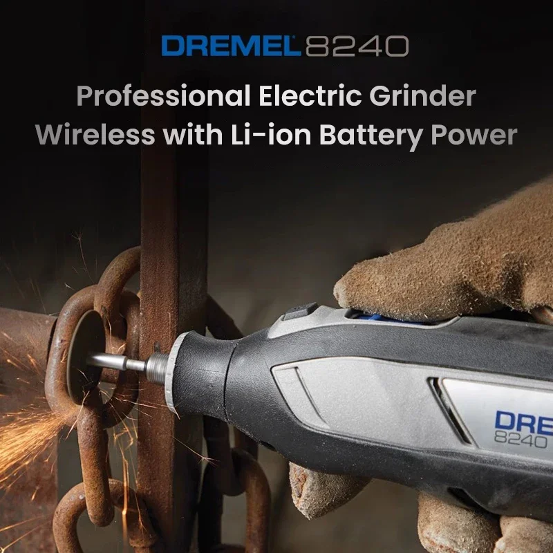 Dremel 8240 Cordless Rotary Tool 12V Variable Speed Electric Drill Grinder Engraver Multifunctional Tool Set with 5 Accessories