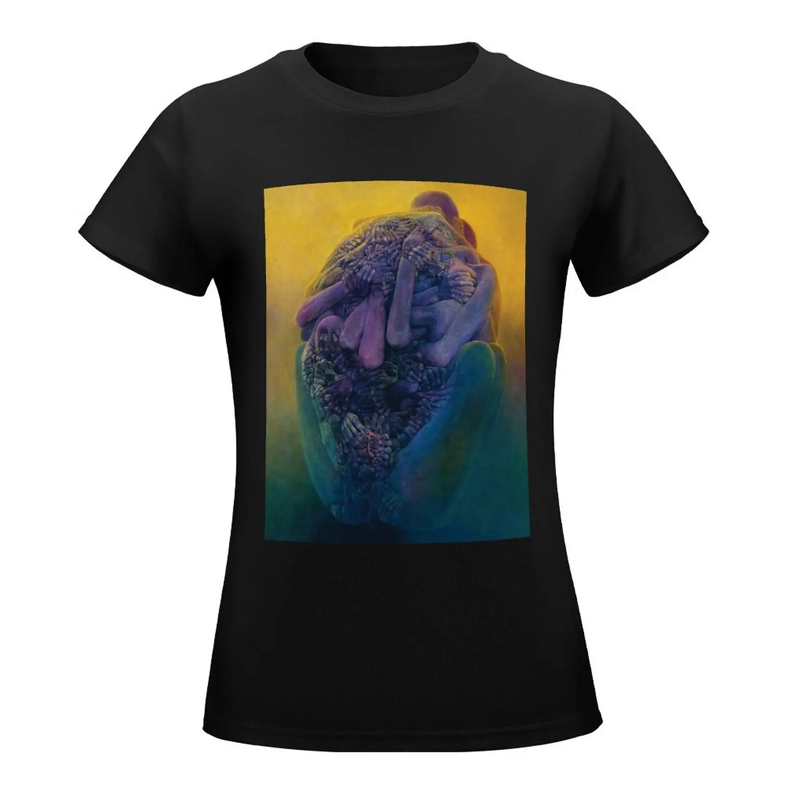 zdzislaw beksinski T-Shirt sublime customs summer clothes Woman clothing