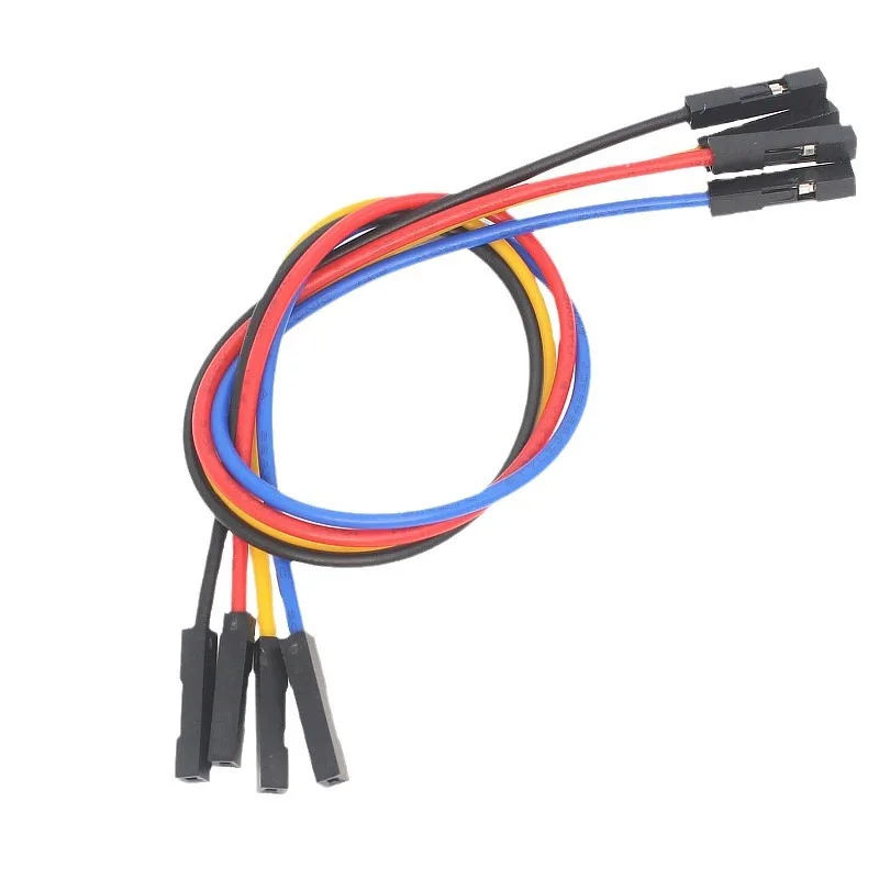 Two-End Plug-inPDupont Line Black Red Yellow Blue4Color about20cm 22AWGLarge Current2AFemale to Female Extension Cable