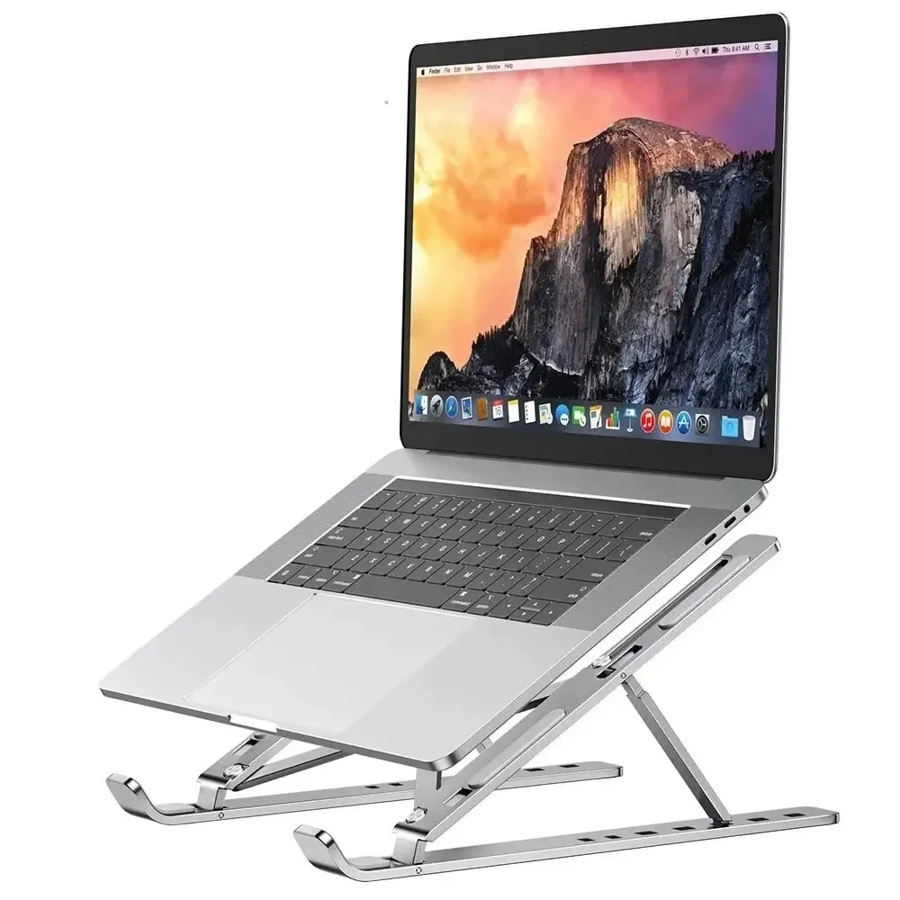 Taşınabilir dizüstü standı alüminyum dizüstü destek bilgisayar braketi Macbook hava Pro tutucu aksesuarları katlanabilir Lap üst tabanı