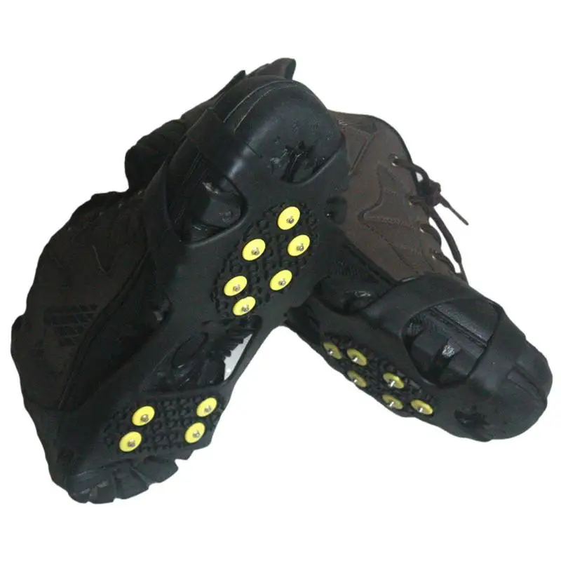 Snow Cleats Ice Cleats For Shoes And Boots With 10 Tooth Anti Slip Shoes And Boots Steel Nails For Winter Outdoor Hiking