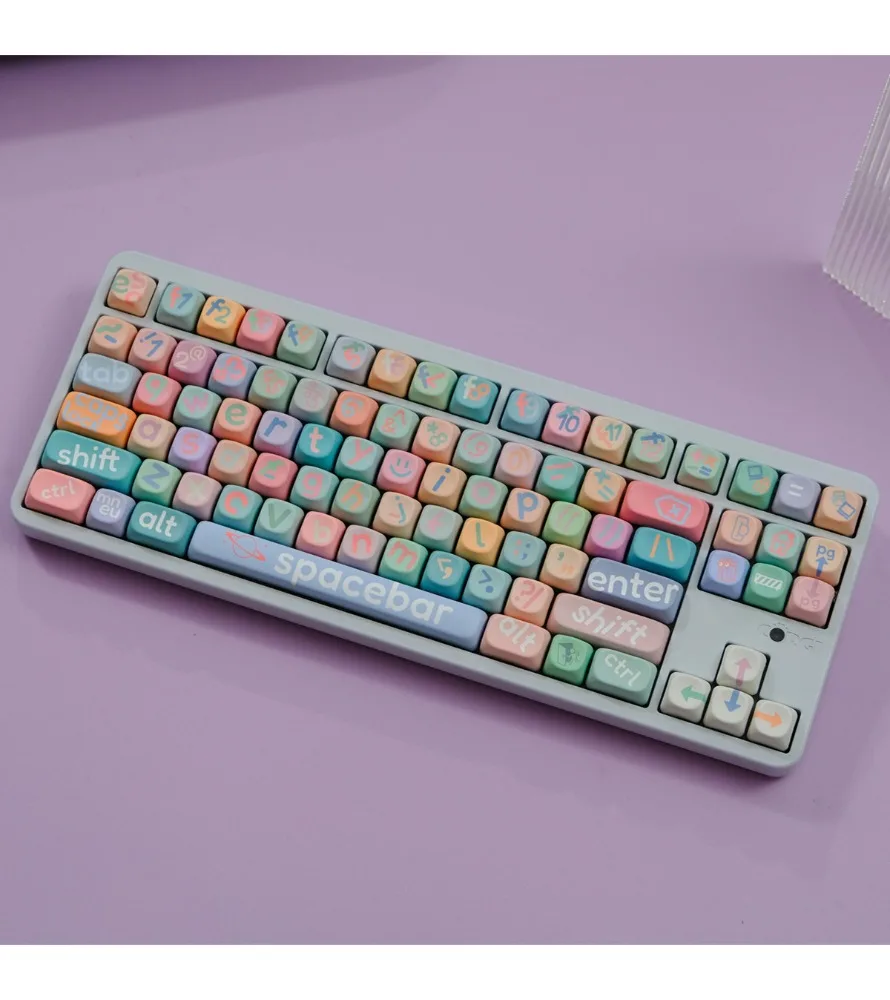 

Keycap Sublimation mechanical keyboard cap wooting pink keycap PBTXOA height