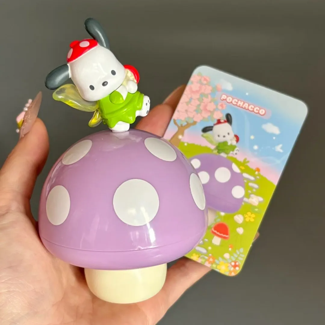 

Sanrio Characters Mushroom Fairy Series Blind Box Anime Figure Hellokitty Kuromi Melody Cinnamoroll Pom Pom Purin Model Toy Gift