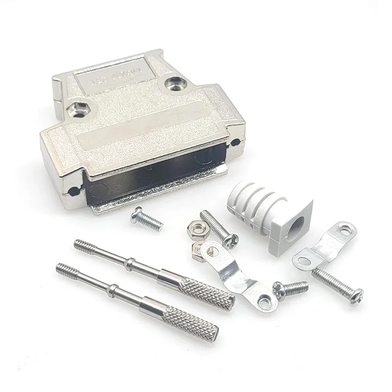 25P Male Female Connector DB25 Gold-plated Connector Industrial 25-pin Plug with Metal Shell for LED Communication Converter