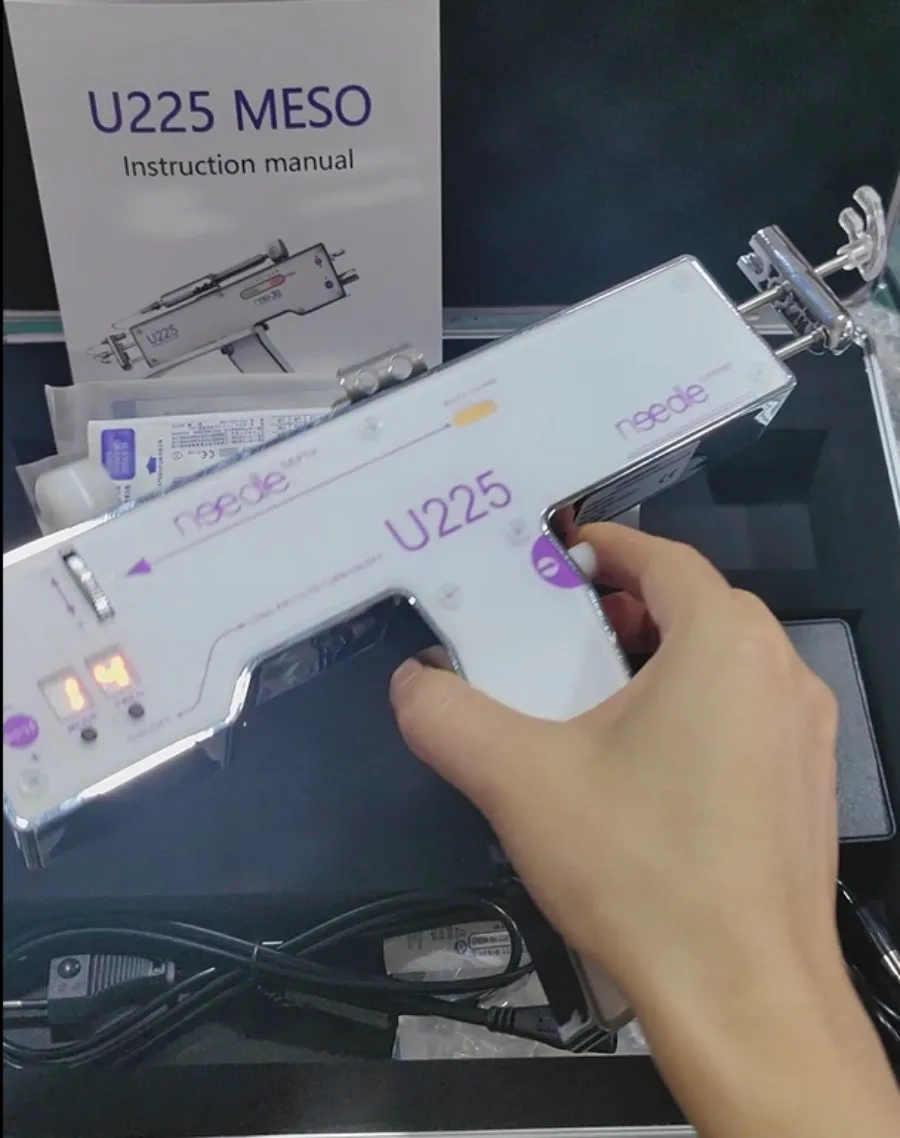 Portable Water Light U225 PRP Mesogun Machine Mesotherapy Deep Import Face Moisture Skin Rejuvenation Hair Regrowth Meso Machine