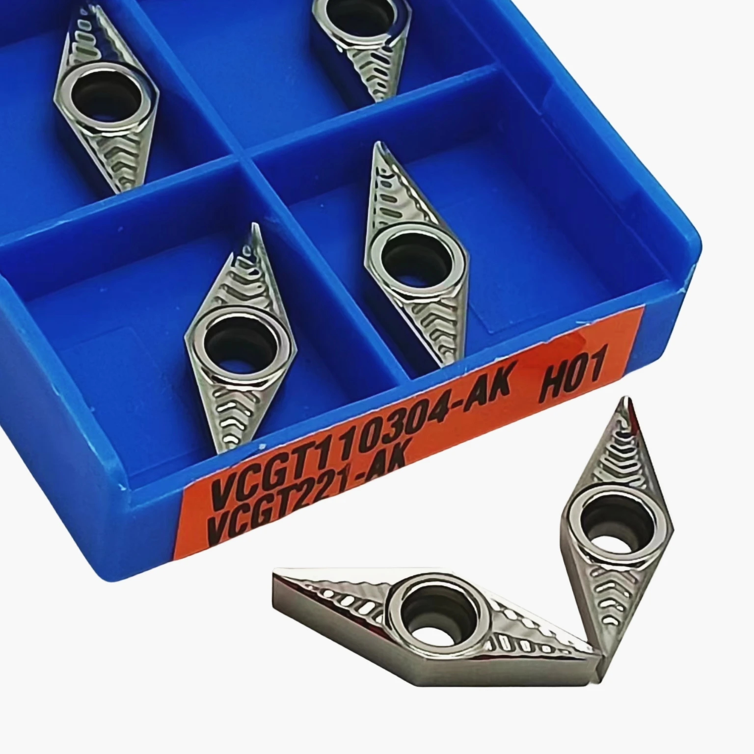 VCGT110304 VCGT110308 VCGT110302 High quality Diamond inserts Lathe tool Turning insert CNC Turning tools