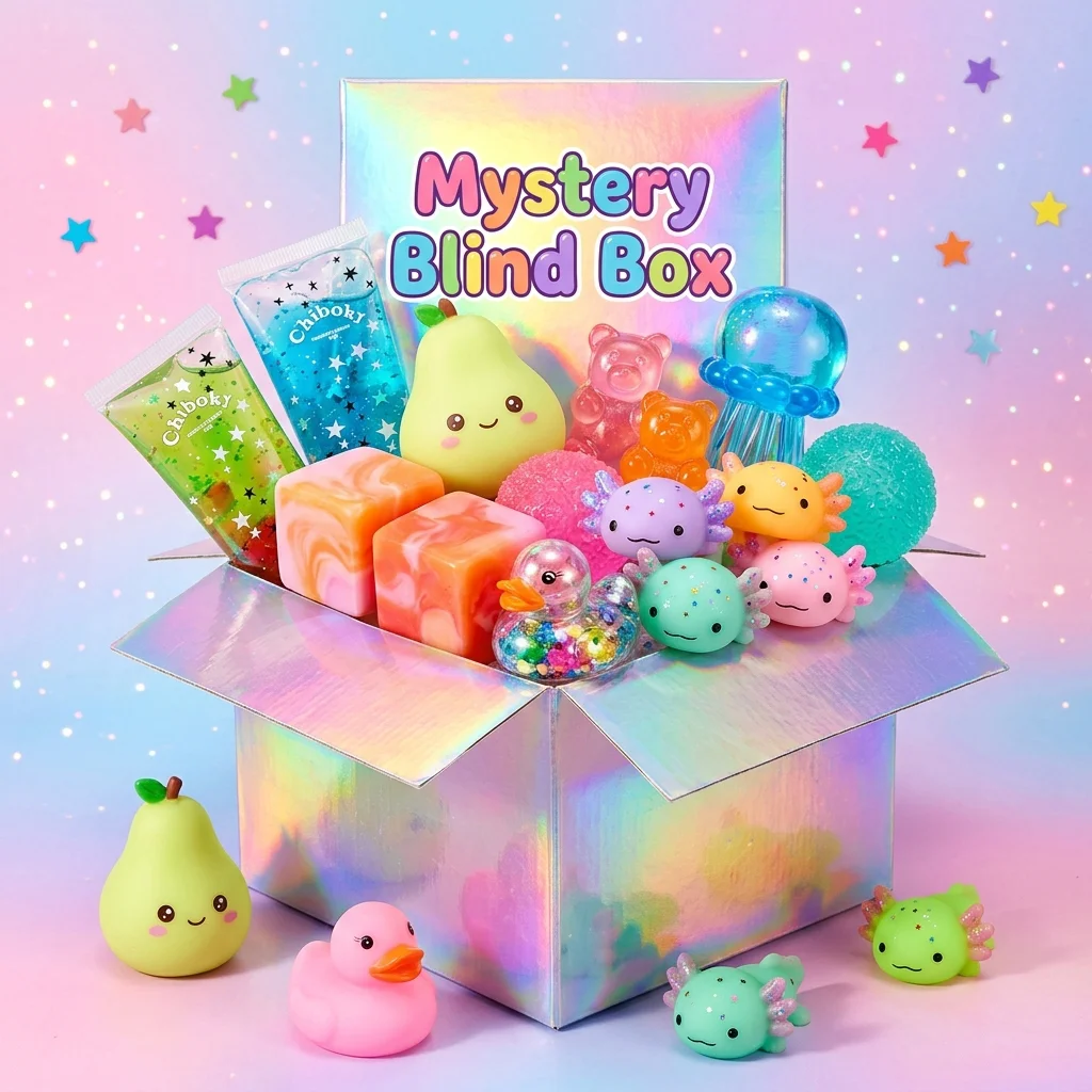 

2026 New Squishy Box Novelty Stress Relief Toys, Assorted Squishy Figures , Fidget Toys For Stress Relief, Surprise Party Favors. Slow Rebound, Perfect For Stress Relief And Sensory Play