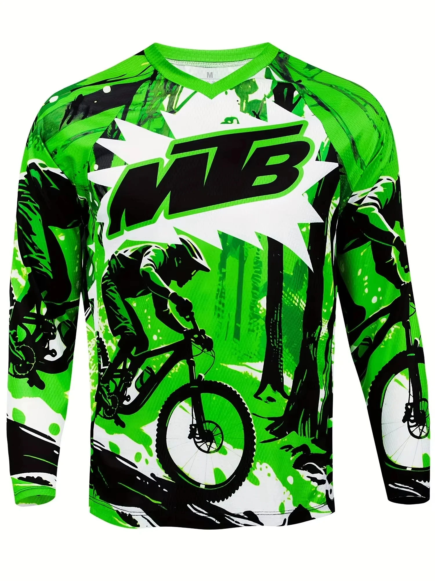 Dirt Bike MTB Street Art Graphic Long Sleeve Jersey Family Matching Outfits Breathable Quick Fit Offroad Racing Cycling Tee Top